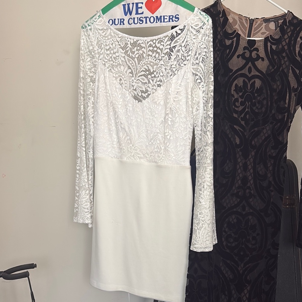 Elegant White Lace Dress